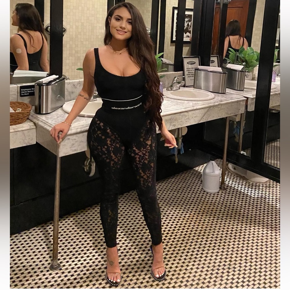 Alexander wang lace jumpsuit